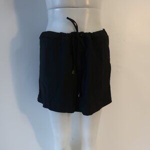 NWT Womens SR Swim Black Skirt L (UPF 50)